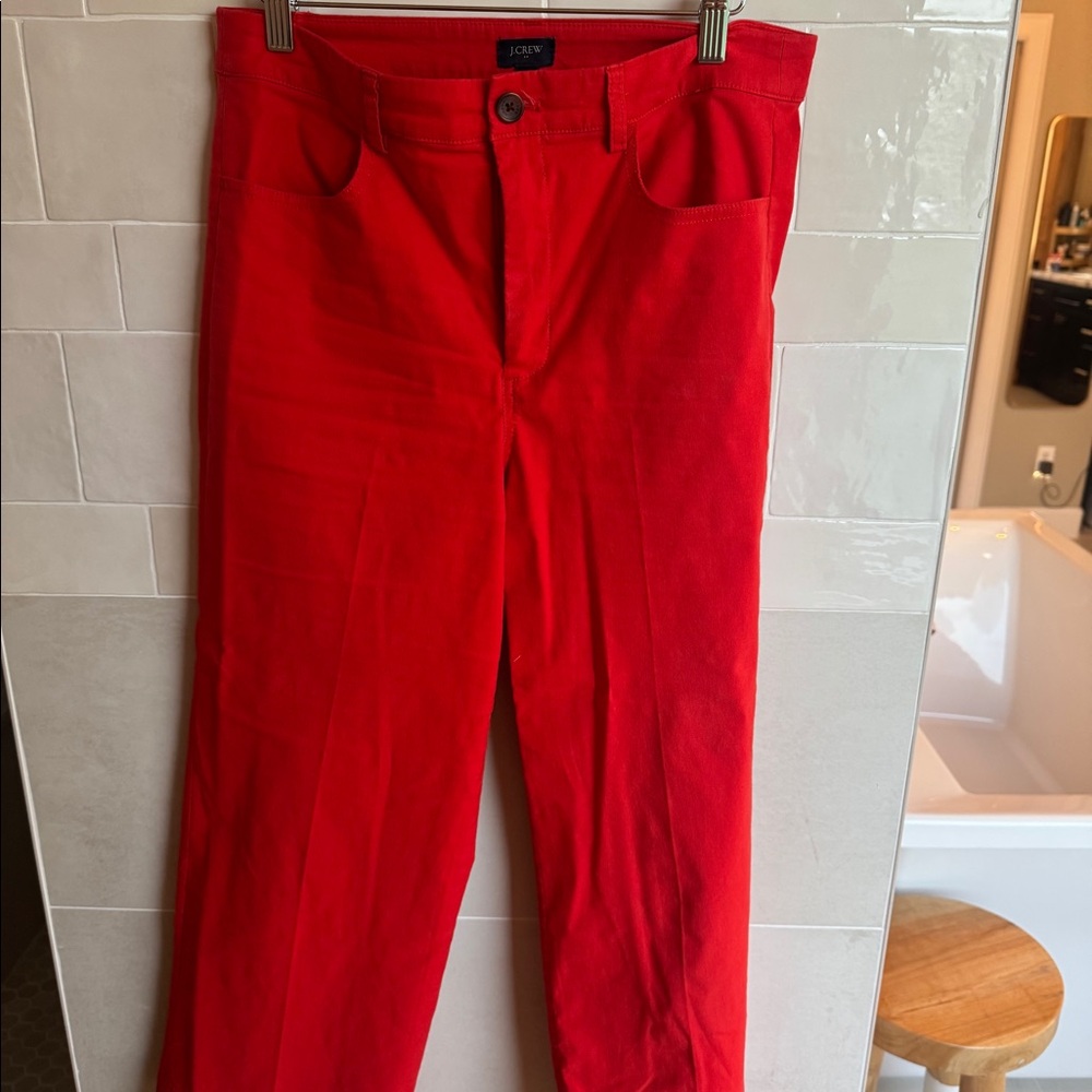 J crew red pants